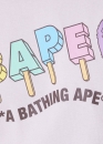 Рожева футболка Bape Aape by A BATHING APE Popsicle Ice Cream Color Purple T-shirt Mens