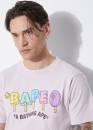 Рожева футболка Bape Aape by A BATHING APE Popsicle Ice Cream Color Purple T-shirt Mens