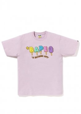 Рожева футболка Bape Popsicle Ice Cream Purple Tee Mens - FA1141