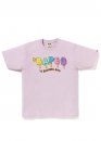 Рожева футболка Bape Aape by A BATHING APE Popsicle Ice Cream Color Purple T-shirt Mens