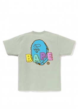 Зелена футболка Bape Popsicle Green Ice Cream Tee Mens - FA1142 Зелена футболка Bape Popsicle Green Ice Cream Tee Mens - FA1142