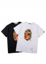 Чорна футболка Bape Aape by A BATHING APE x Undefeated Sport Is War Ape Head Color Black T-Shirt Mens