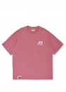 Рожева футболка Bape Aape by A BATHING APE x New Balance Ape Head Relaxed Fit Color Pink T-Shirt Mens