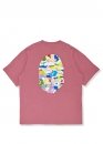 Bape Aape by A BATHING APE x New Balance Ape Head Relaxed Fit Color Pink T-Shirt Mens