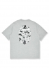 Серая футболка Bape x New Balance Ape Head Relaxed Fit Grey Tee Mens - FA1146