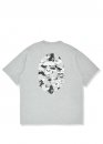 Серая футболка Bape Aape by A BATHING APE x New Balance Ape Head Relaxed Fit Color Grey T-Shirt Mens