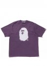 Фіолетова футболка Bape A Bathing Ape Spray Ape Head Garment Dyed Relaxed Fit Color Purple T-Shirt Unisex