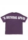 Фіолетова футболка Bape A Bathing Ape Spray Ape Head Garment Dyed Relaxed Fit Color Purple T-Shirt Unisex