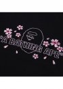 Bape A Bathing Ape Sakura Color Black T-shirt Womens