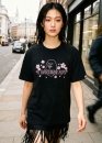 Bape A Bathing Ape Sakura Color Black T-shirt Womens