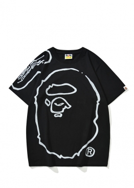 Bape x Joshua Vides Ape Head Black Tee Unisex - FA1155