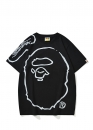 Bape A Bathing Ape x Joshua Vides Ape Head Color Black T-Shirt Unisex Bape A Bathing Ape x Joshua Vides Ape Head Color Black T-Shirt Unisex