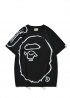 Чорна футболка Bape x Joshua Vides Ape Head Black Tee Unisex - FA1155