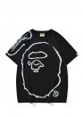 Чорна футболка Bape A Bathing Ape x Joshua Vides Ape Head Color Black T-Shirt Unisex