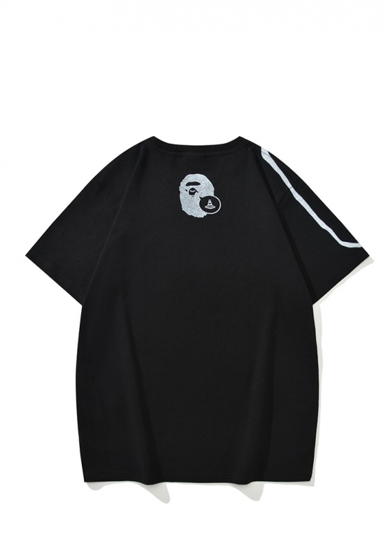 Bape A Bathing Ape x Joshua Vides Ape Head Color Black T-Shirt Unisex