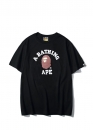 Чорна футболка Bape A Bathing Ape Distortion College Color Black T-Shirt Mens