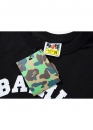 Чорна футболка Bape A Bathing Ape Distortion College Color Black T-Shirt Mens