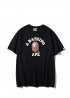 Чорна футболка Bape Distortion College Black Tee Mens - FA1156