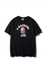 Чорна футболка Bape A Bathing Ape Distortion College Color Black T-Shirt Mens