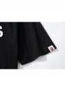 Чёрная футболка Bape A Bathing Ape Distortion College Color Black T-Shirt Mens