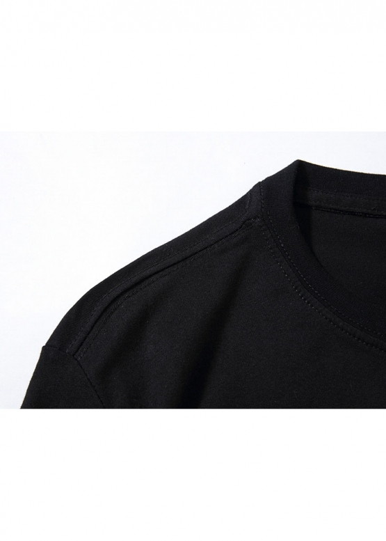 Чёрная футболка Bape A Bathing Ape Distortion College Color Black T-Shirt Mens