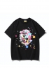 Чорна футболка Bape Ape Head Multicolor Splatter Black Tee Unisex - FA1158