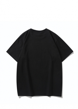Чорна футболка Bape Ape Head Multicolor Splatter Black Tee Unisex - FA1158