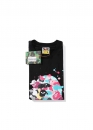 Чорна футболка Bape A Bathing Ape Head Multicolor Splatter Color Black T-Shirt Unisex