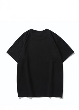 Чорна футболка Bape Ape Head Multicolor Splatter Black Tee Unisex - FA1158