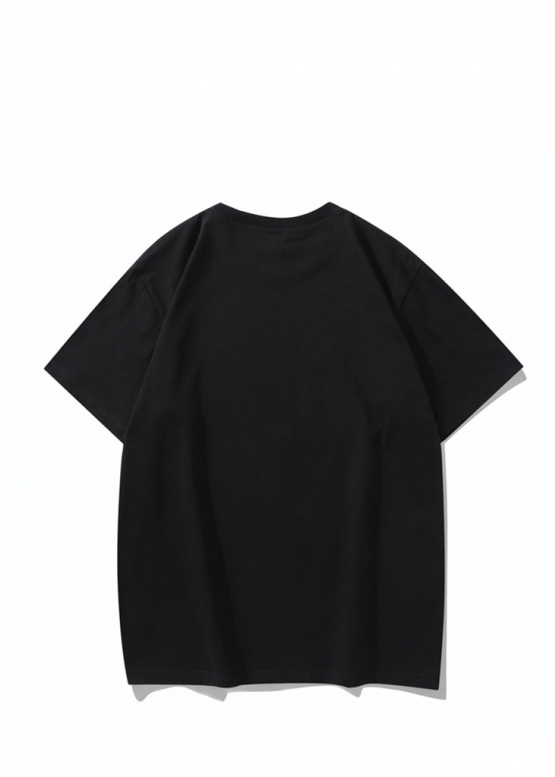 Чёрная футболка Bape A Bathing Ape Head Multicolor Splatter Color Black T-Shirt Unisex