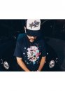 Чёрная футболка Bape A Bathing Ape Head Multicolor Splatter Color Black T-Shirt Unisex