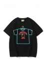 Чорна футболка Bape A Bathing Ape x DSM Fluro Rebellion Neon Color Black T-Shirt Unisex