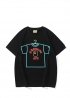 Чорна футболка Bape x DSM Fluro Rebellion Neon Black Tee Unisex - FA1159