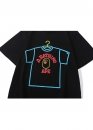 Чорна футболка Bape A Bathing Ape x DSM Fluro Rebellion Neon Color Black T-Shirt Unisex