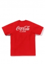 Червона футболка Bape A Bathing Ape x Coca-Cola Ape Head Color Red T-Shirt Unisex