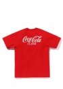 Красная футболка Bape A Bathing Ape x Coca-Cola Ape Head Color Red T-Shirt