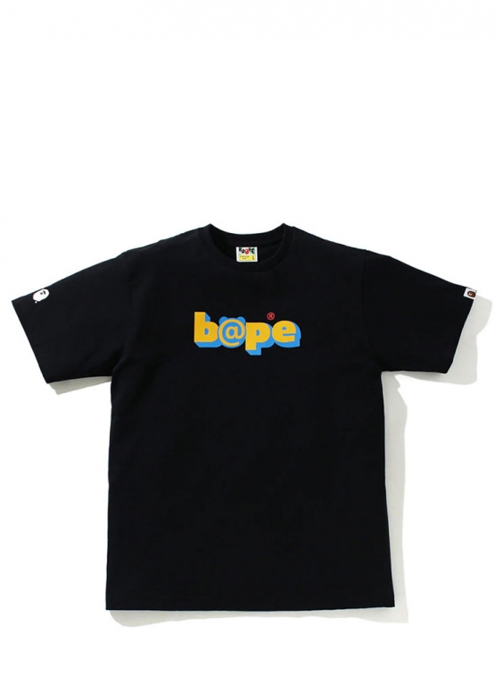 Чорна футболка Bape A Bathing Ape x Medicom Toy Camo Bear Color Black T-Shirt Unisex