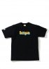 Чорна футболка Bape x Medicom Toy Camo Bear Black Tee Unisex - FA1161