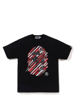Bape x Gran Turismo Ape Head Black Tee Mens - FA1163