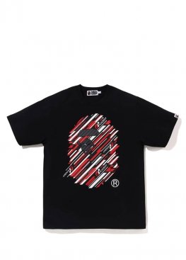Чорна футболка Bape x Gran Turismo Ape Head Black Tee Mens - FA1163