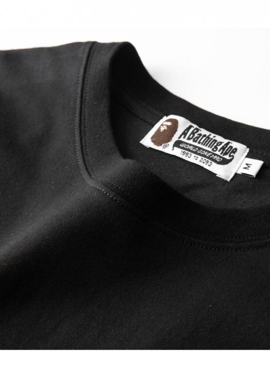 Чорна футболка Bape A Bathing Ape Head One Point Pocket Color Black T-Shirt Unisex