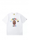 Біла футболка Bape A Bathing Ape Multi Color Letters College White T-Shirt Unisex