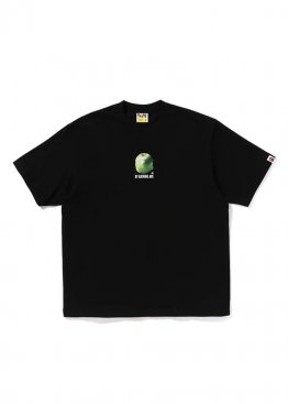 Bape Apple Graphic By Bathing Ape Relaxed Fit Tee - FA1175