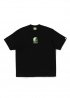 Чорна футболка Bape Apple Graphic By Bathing Ape Relaxed Fit Tee - FA1175