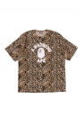 Леопардова футболка Bape Wild Leopard Pattern College Relaxed Fit Tee