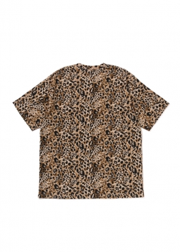 Леопардова футболка Bape Wild Leopard Pattern College Relaxed Fit Tee - FA1176