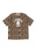 Леопардова футболка Bape Wild Leopard Pattern College Relaxed Fit Tee - FA1176