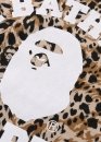 Bape Wild Leopard Pattern College Relaxed Fit Tee