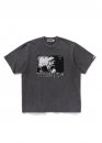 Сіра футболка Bape Mad Ape Graphic Acid Wash Relaxed Fit Tee