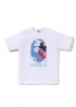 Белая футболка Bape Carp Photo By Bathing Ape Tee - FA1179